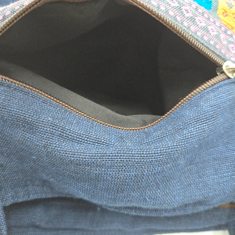 バック 象柄 (紺)