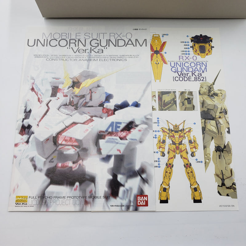 MG Unicorn Gundam Ver.Ka Code 852
